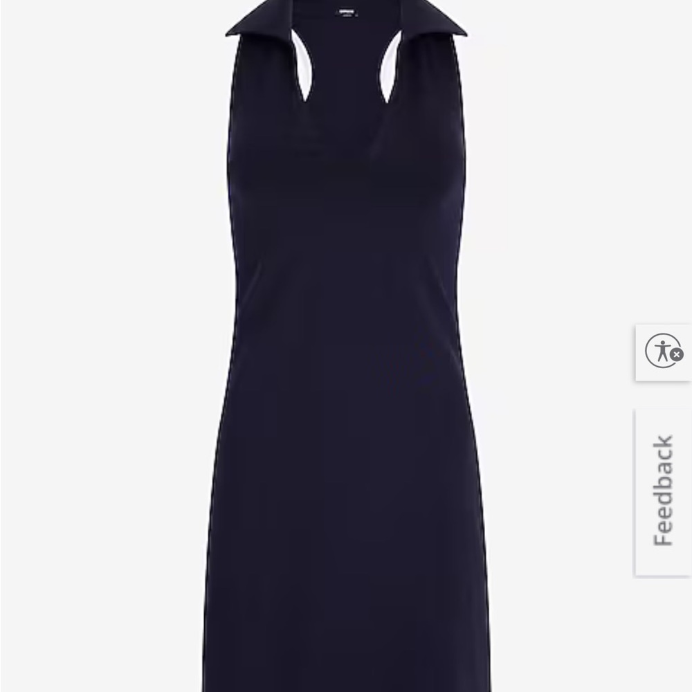 NWT Express Navy Polo V-Neck Athletic Dress
